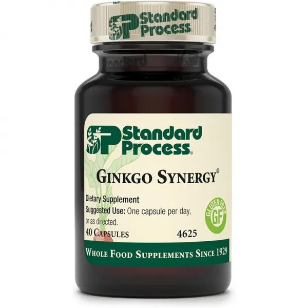 직구 Ginkgo Biloba Standard Process Ginkgo Synergy-홀 푸드 정신 명확성 보조제 뇌 지원 및 포도씨 추출물 메밀 고투 콜라 은행 나무, 1set, 1set, 1set