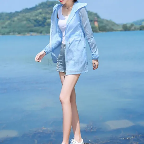 Kirahosi 바람 셔츠 여름 블라우스 가오리 가디건 코트 탑 여성 래쉬 가드 자외선 차단의류06 Abdcv5a