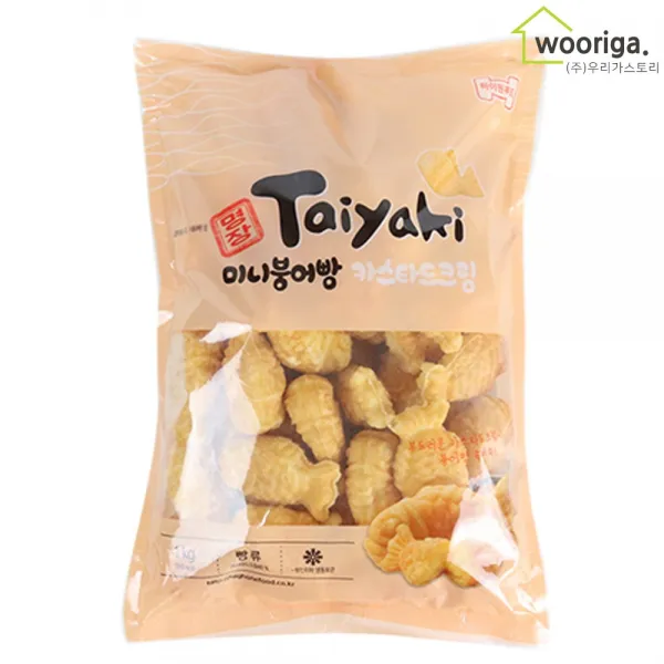 우리가스토리 프리미엄 카스타드 미니 붕어빵 1kg, 1개