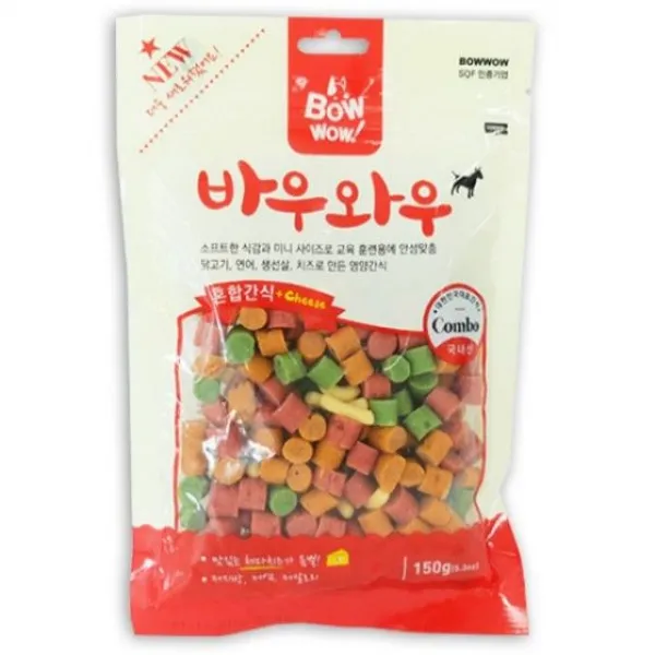 ☆bt˚오늘도만족선택¡150g혼합간식바우와우5a반려동물 애견용품 애완동물간식 쏴쫴뻠-톳턺, 순삭선택