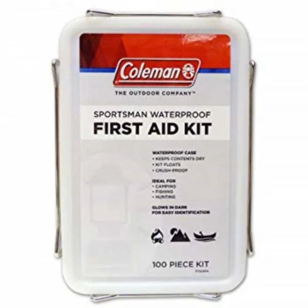 콜레먼 스포츠맨 워터프루프 아웃도어 퍼스트 Aid Kit - 100 피스, 1