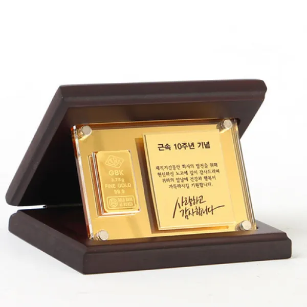 주렁주렁 순금 골드바 아크릴상패