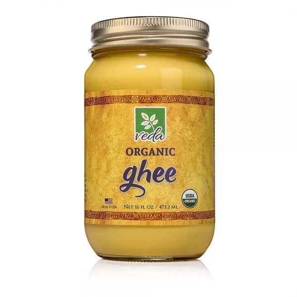 Veda Organic Ghee 오가닉 기버터 그라스 페드 473ml AA15661 세계적 톱상품 해외 현지 배송