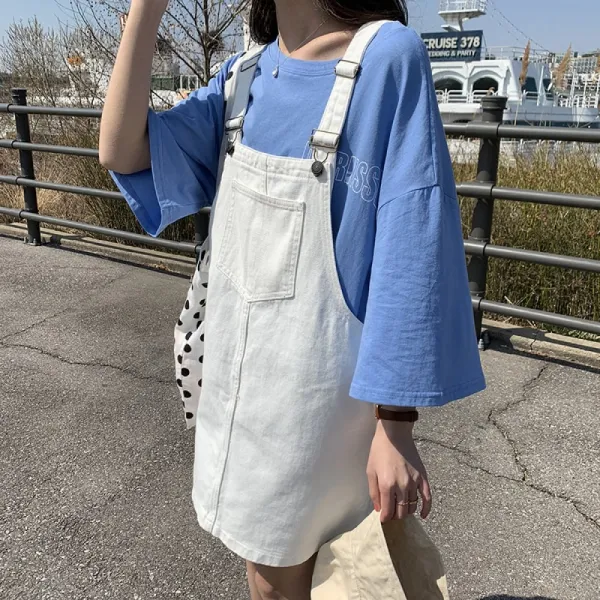 비밀의성 청바지 봄 스타일 유행 학생 오버핏 와이드