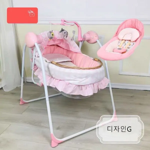 DW 스마트진동바운서 유아바운서 요람 휴대용침대 바운서, 디자인G