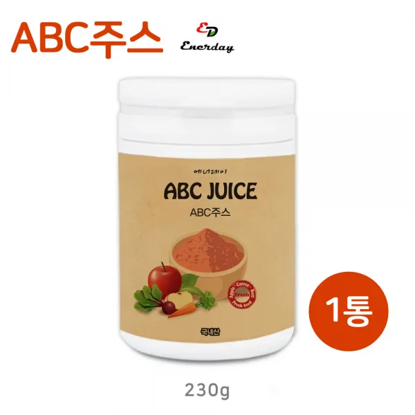 에너데이 국내산 ABC주스 분말 가루 파우더 사과 당근 레드비트 에비씨쥬스 에이비씨 내장지방 효능 먹는법, 1개
