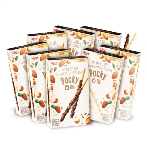 pocky 아몬드 포키 2종 8곽 세트 초코 화이트초코 각 4곽, 1세트