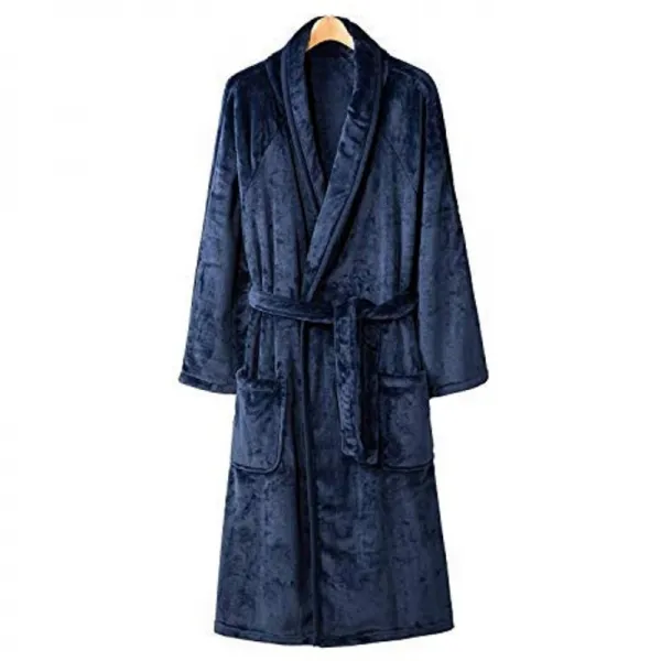 [ROMAN BAG]남녀 겸용 가운 rm-217신사 남성 군데군데 프리스 가운(네이비 S~M)파자마 룸 웨어 통판