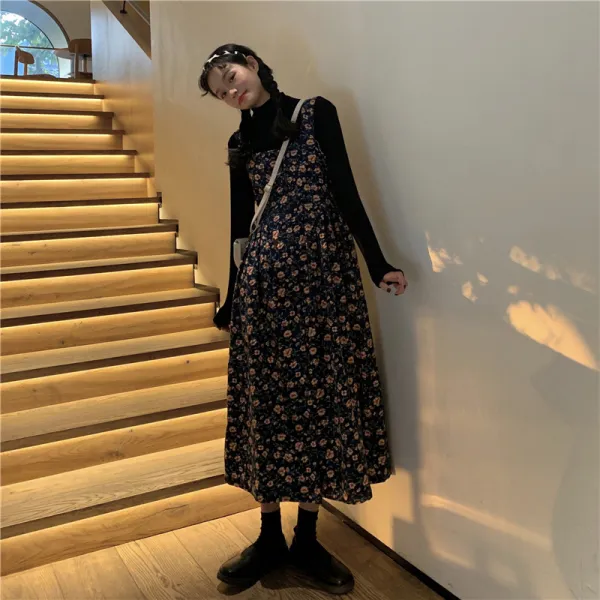 스텔라 여성멜빵원피스 롱Y06