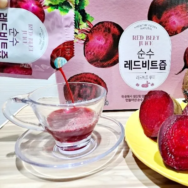 황토마을식품 무농약 제주산 겨울비트즙 레드비트즙 100ml 100포
