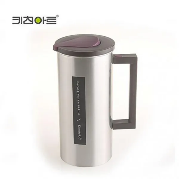 코코 키친아트 라팔 원터치 스텐물병 1.6L 냉장고물병