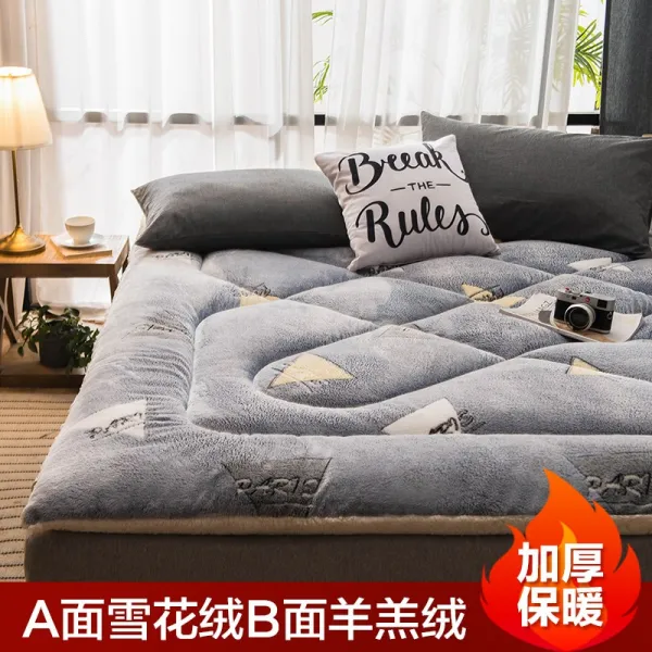 토퍼 템퍼 매트리스 침구 기타 양털 매트 쿠션 솜 침대 겨울 스펀지 다다미방 숙소 Aa_90x200cm