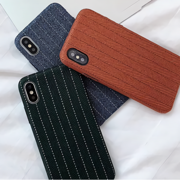 실 점선 페브릭 케이스 7 8 + X XS XR MAX