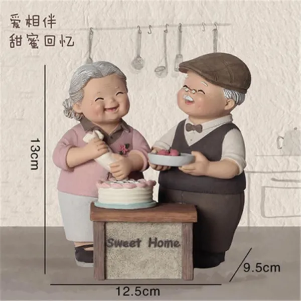 결혼 진열 장식품 영감 노 아내 수반 의지함 뒤따르다 시 늘열리다 백년 사이가 좋다 서로 영향을 주다 4725056953, 달콤한 추억 -케이크 만들기