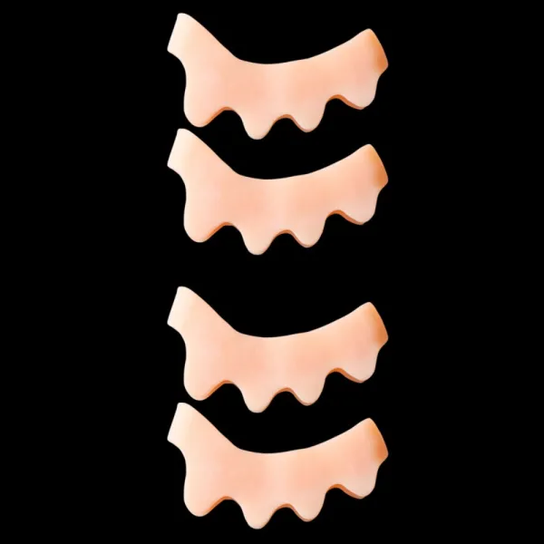 유아 엄지발가락 아기동아리 엄지발가락 외도교정기 아기발가락 중첩 발가락기일야용 외반교정기 아기 발가락 겹치기 발가락 분지기 밤낮 사용, 4마리 스킨(키즈 브릿지)개