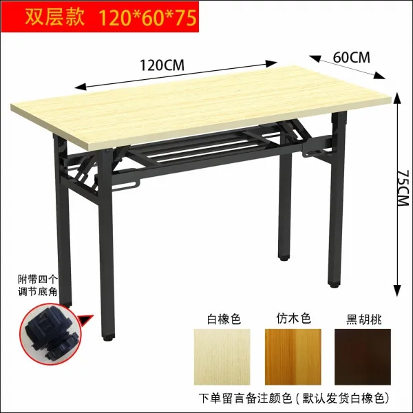 접이식테이블 네일아트 책상 스탠드형 전시회 임시 소형 데스크 웨이보상인 진열대 전시판매 테이블아웃 접이식탁자 노점진열대 초경량 T20 더블층 보강한 직사각형 120넓이 60높이 75