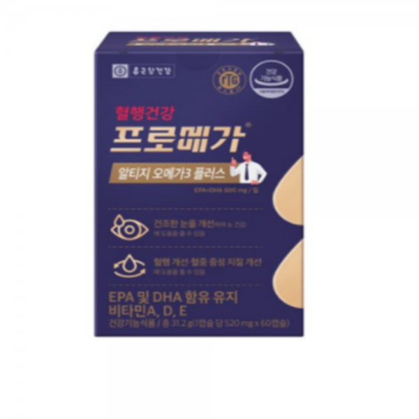 종근당건강 프로메가 알티지 오메가3 플러스, 60캡슐, 1개