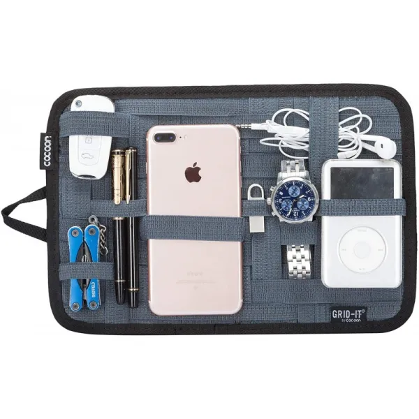 고치 그리드-IT - 탄력적 지퍼와 스트랩 포켓 오거나이저/다기능 조직 시스템 - 그레이 12