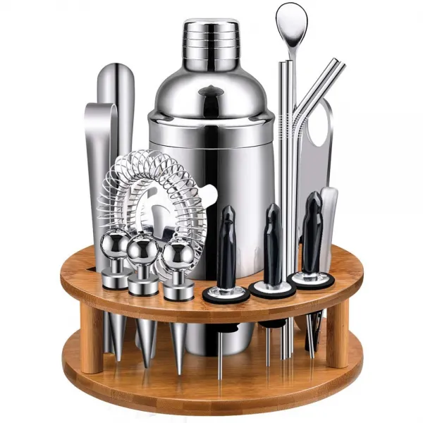 X-cosrack Cocktail Shaker Bar Set 바텐더 칵테일 쉐이커 19종 세트