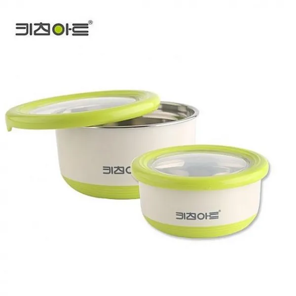 리치지나 키친아트 라팔 더블 푸드박스 2종세트 420ml 730ml 밀폐용기 세트