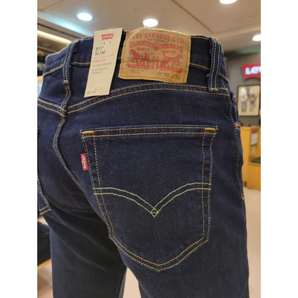리바이스 무료배송!! 사계절 내내 사랑받는 인디고 진청 사계절 슬림 핏 스판 청바지!! LEVI'S 511 스트레치 슬림핏 인디고 진[NC불광]