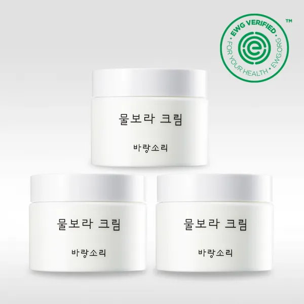 바랑소리 무료배송 [EWG그린등급] 물보라크림 1+1+1, 1개