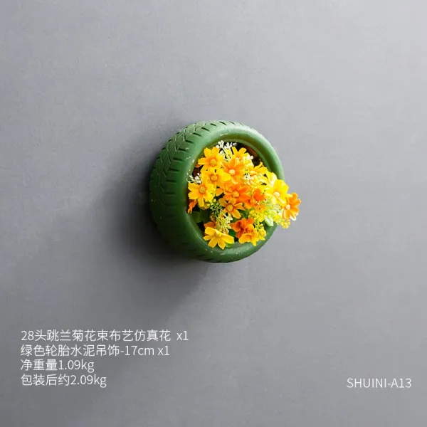 전문점 독창적 복장가게 침실 장신구 방 모빌 장식품 시멘트 베이스그린 중간사이즈 _난국을 추다