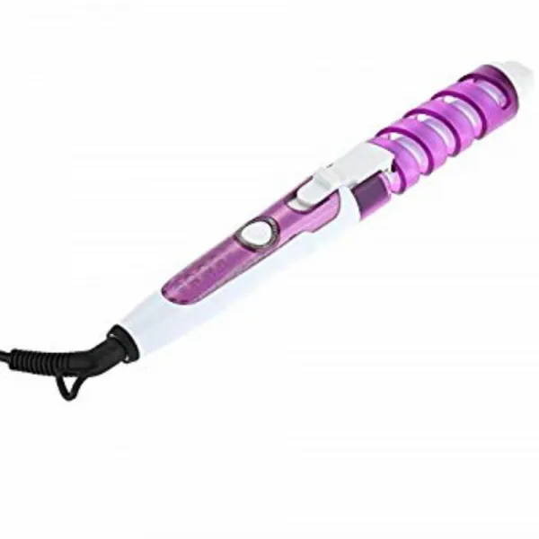 헤어 컬링 Iron 앤설프 Pro Anti Scalded 일렉트릭 세라믹 헤어 컬러 스피럴 헤어 롤러스 컬링 아이언 완드 살롱 툴스 Purple 1