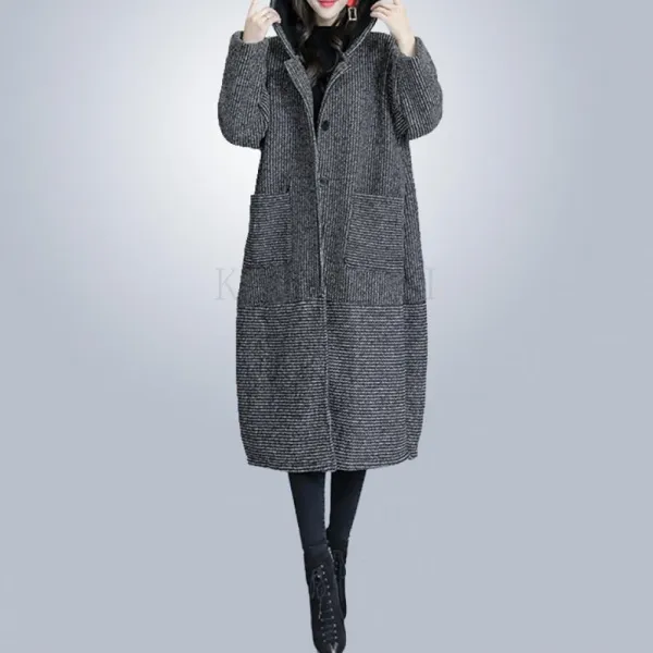 Kirahosi 롱코트 가을 겨울 여성 모직 캐시미어 롱코트 자켓 아우터 슬림핏 110 195 Bivdcur9