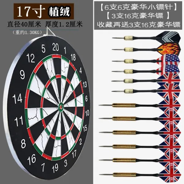다트 판 운동 자재 캐주얼 표적 겨냥 양면 성인 체육, T12-터프터 17inch(9호화 다트)3개 다트