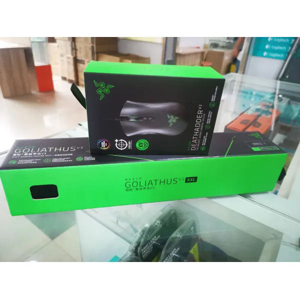 노트북마우스 RAZER 뇌사 살무사 V2 게임용 환채 RGB 유선 PC게임 기계 엘리트 2927529226, 표준세트, 뱀을 잡다 V2_ 딱정벌레 XX L