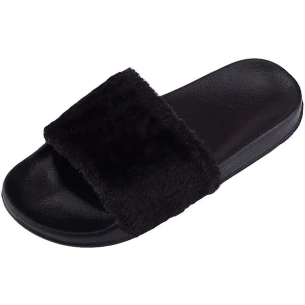 kk-jim 아이들 털 슬라이드 sandals-fuzzy 슬립 에 샌들 오붓 집 slippers-anti 미끄러지다 신발. 를 작은 소녀들은.
