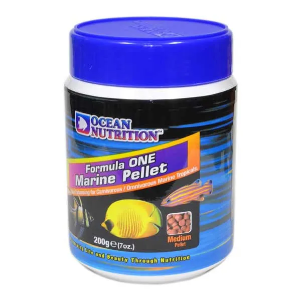  주 가성아쿠아홈펫 오션뉴트리션 포뮬러 원 마린 펠렛 S 100g 열대어 해수어사료 열대어사료 1개