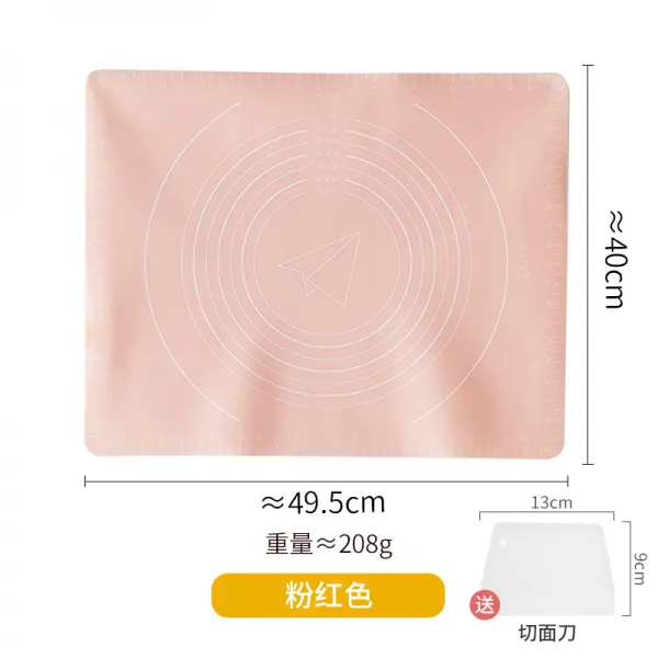 가게월 소박 스며들다 반죽 가정용 식료품 급 두꺼운 큰사이즈 라지 논슬립 미끄럼방지 빵 말리다 도구, 분홍 색상 （ 국수칼 ）