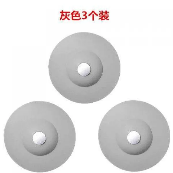 프렌드영 화장실악취제거 지루 기 뒷맛이 개운치 않다 탈취 벌레 주방 키친 밀대봉 실리콘 배수구, _타바스그레이 （3개입 ）_