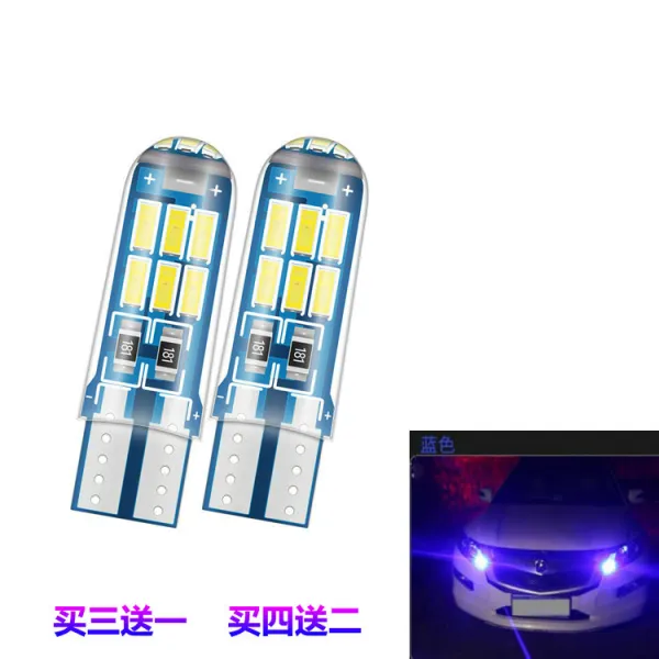 led 마이크로 라이트 적용 토요타 웨이치fs 카롤라 치현향 캠리 레이 링 t10 시 와이드, 맞장구, 내고온 블루 한쌍