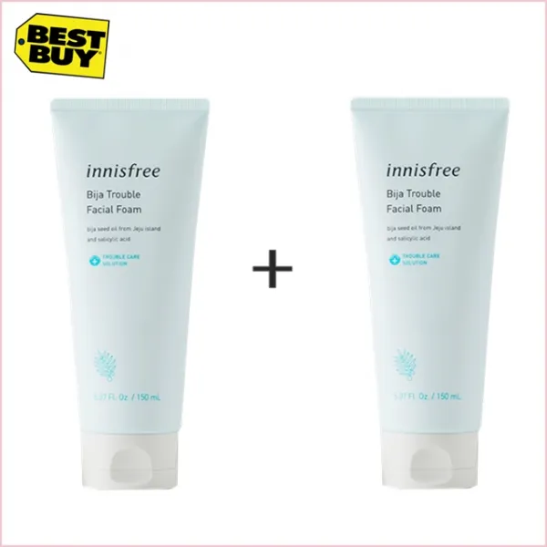 이니스프리 비자 트러블 훼이셜 폼 리뉴얼 최신제품 1+1 /비자폼/클렌징폼/폼클렌징 2개