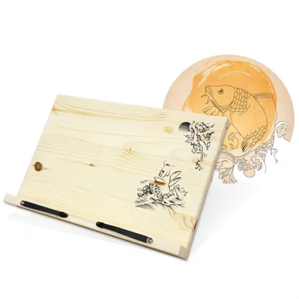 각도조절 휴대용 원목 독서대 책받침대 34x23.5