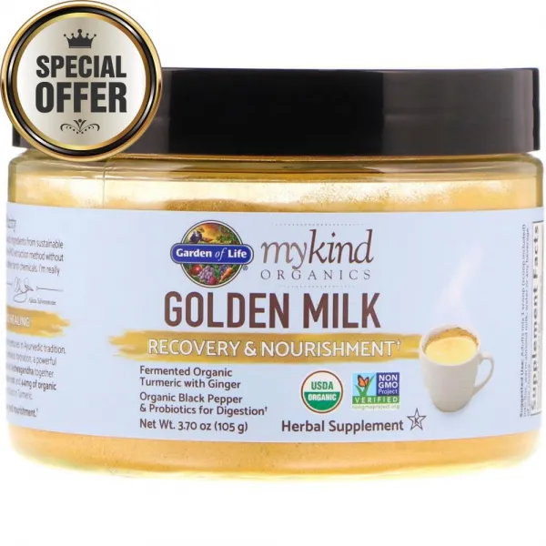가든 오브 라이프 마이 카인드 오가닉스 골든 밀크 리커버리 & 너리시먼트 - 105g, 수량: 1　　　　　(상품코드851p)