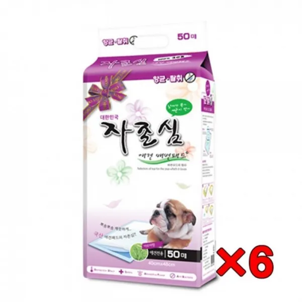 항균탈취 배변패드 50매X6개 반려견패드 배설물 배변매트 애견 위생패드, 6개
