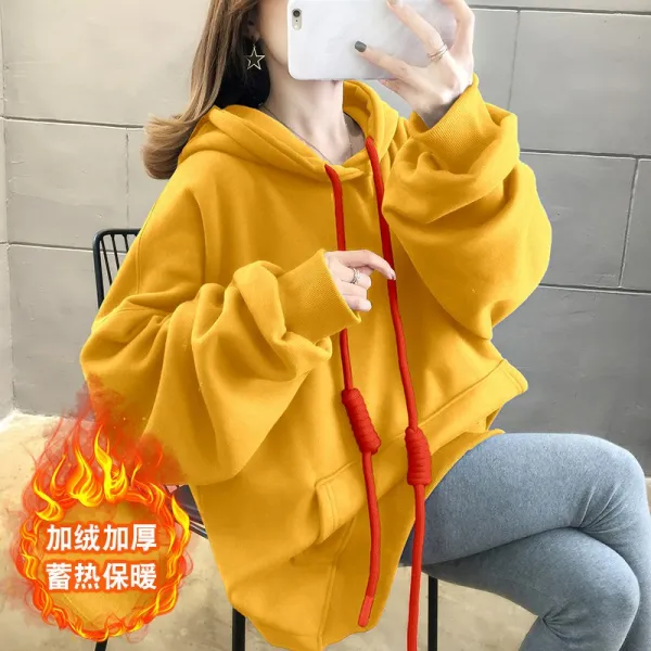 초록무역 겨울신상 심플룩 데일리룩 롱 줄 후드티셔츠