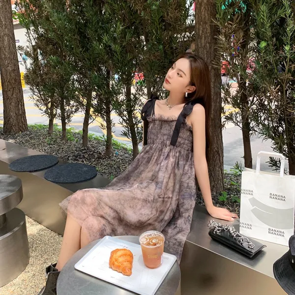 주식회사 그린홈인터내셔널 원피스 젊은 교포 Jofay 약간 취함 소녀 번지다 무드 여름