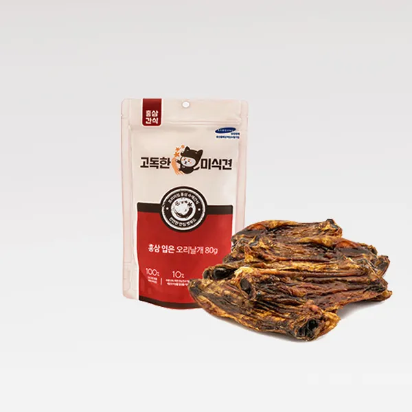 고독한미식견 홍삼입은 소힘줄 50g, 홍삼입은 오리날개 80g, 1개