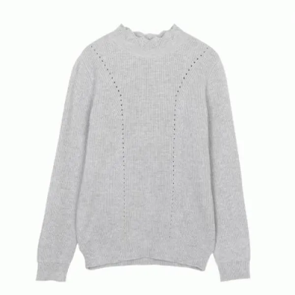 [엔터식스]클라비스 편한핏 스컬럽반넥 풀오버(2colors)CVKR94T02M