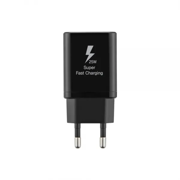 지파워 초고속 25W PD 3.0 PPS 휴대폰 핸드폰 고속 충전기 C TO C 케이블 포함, 블랙, 1개
