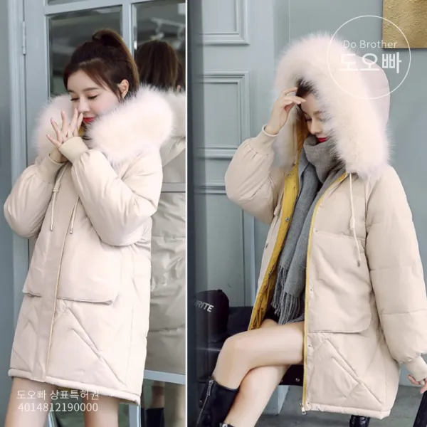도오빠 빅사이즈 여성 패딩 점퍼 3xl까지 후드 퍼 여자패딩 오버핏 박시 야상 롱패딩 겨울 20대 30대 패션 데일리 캐주얼 빅사이즈패딩