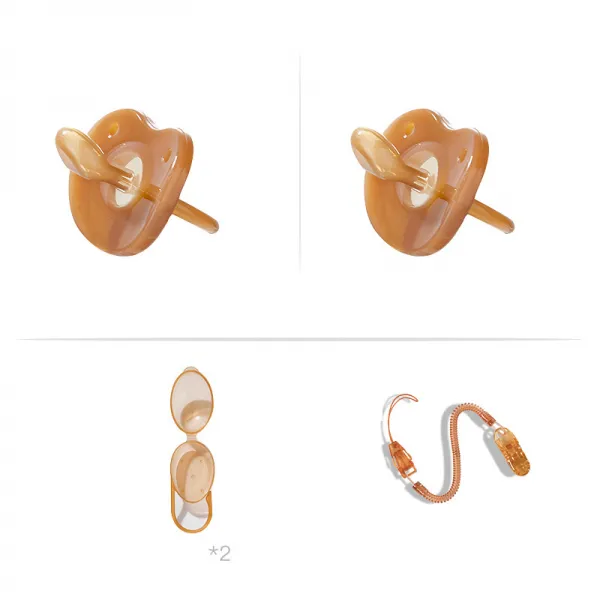 [해외 직송]다소미얼 노리개젖꼭지 아기가 젖꼭지 달래기 수면형 초소프트모유신생아 실리콘안위신기띠와 젖꼭지 QH06 A28, 05 야간용+야간용, 0-6 24개월