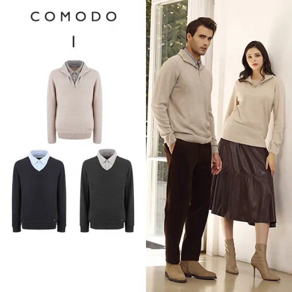 comodo 22FW 레이어드 니트SET(남)