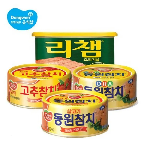 동원 참치 100g 10개 4종+리챔 200g 2개 무료배송, DHA참치+ 리챔, 상세설명 참조, 상세설명 참조