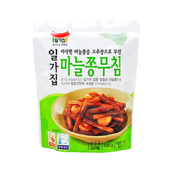 일가집 마늘쫑무침 500g X 8EA_1BOX, 본상품선택